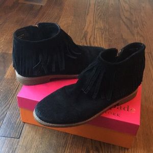 Kate spade black suede boots